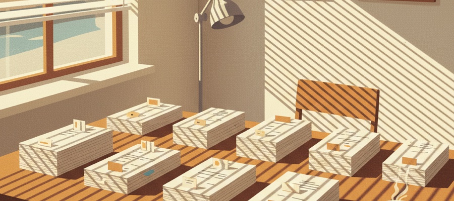 Een boekhouder probeert de payout-bedragen te reconciliëren met de onderliggende facturen